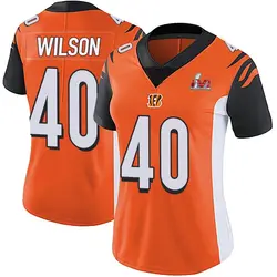 Nike Brandon Wilson Cincinnati Bengals Women's Limited Orange Vapor Untouchable Super Bowl LVI Bound Jersey