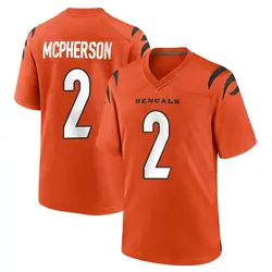 Nike Evan McPherson Cincinnati Bengals Men's Game Orange Jersey