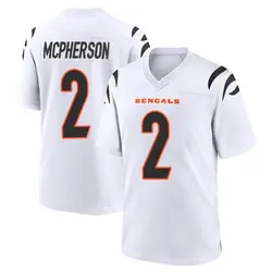 Nike Evan McPherson Cincinnati Bengals Men's Game White Jersey