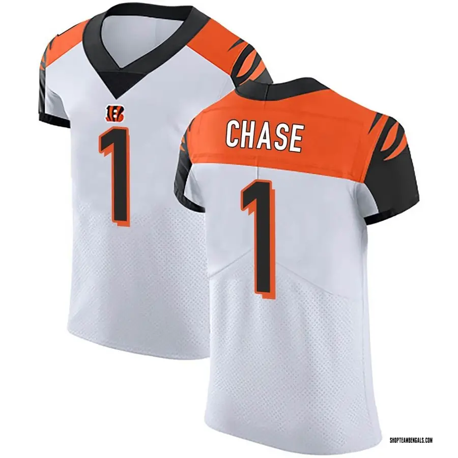 white ja marr chase jersey youth