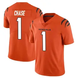 Nike Ja'Marr Chase Cincinnati Bengals Men's Limited Orange Vapor Untouchable Jersey
