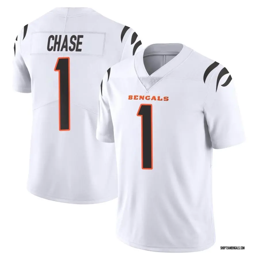 Nike Ja'Marr Chase Cincinnati Bengals Youth Limited White Vapor Untouchable Jersey