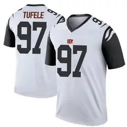 Nike Jay Tufele Cincinnati Bengals Men's Legend White Color Rush Jersey