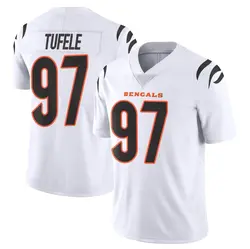 Nike Jay Tufele Cincinnati Bengals Men's Limited White Vapor Untouchable Jersey