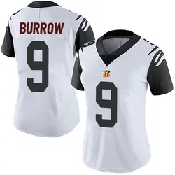Nike Joe Burrow Cincinnati Bengals Women's Limited White Color Rush Vapor Untouchable Jersey