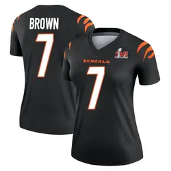 Nike Jon Brown Cincinnati Bengals Women's Legend Black Super Bowl LVI Bound Jersey