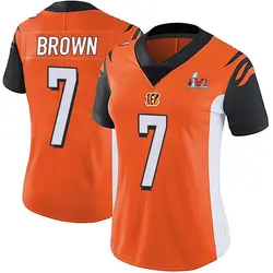 Nike Jon Brown Cincinnati Bengals Women's Limited Orange Vapor Untouchable Super Bowl LVI Bound Jersey