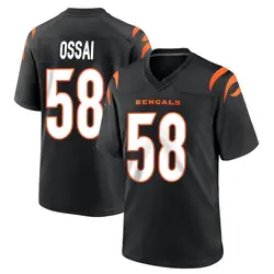 Nike Joseph Ossai Cincinnati Bengals Men's Game Black Team Color Jersey