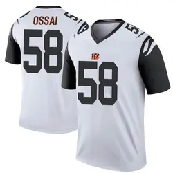 Nike Joseph Ossai Cincinnati Bengals Youth Legend White Color Rush Jersey