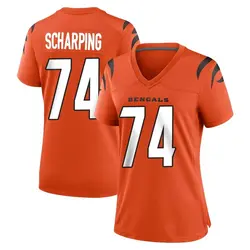 Nike Max Scharping Cincinnati Bengals Women's Game Orange Jersey