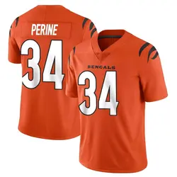Nike Samaje Perine Cincinnati Bengals Men's Limited Orange Vapor Untouchable Jersey