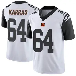 Nike Ted Karras Cincinnati Bengals Youth Limited White Color Rush Vapor Untouchable Jersey