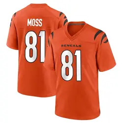 Nike Thaddeus Moss Cincinnati Bengals Men's Game Orange Jersey