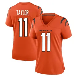 Nike Trent Taylor Cincinnati Bengals Women's Game Orange Jersey