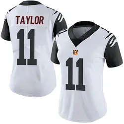 Nike Trent Taylor Cincinnati Bengals Women's Limited White Color Rush Vapor Untouchable Jersey