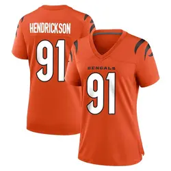 Nike Trey Hendrickson Cincinnati Bengals Women's Game Orange Jersey