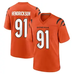 Nike Trey Hendrickson Cincinnati Bengals Youth Game Orange Jersey