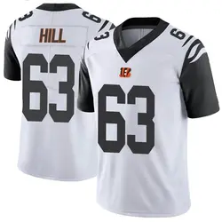 Nike Trey Hill Cincinnati Bengals Men's Limited White Color Rush Vapor Untouchable Jersey