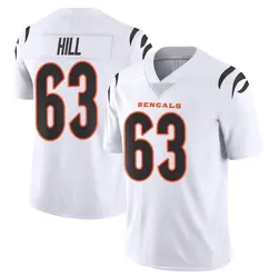 Nike Trey Hill Cincinnati Bengals Men's Limited White Vapor Untouchable Jersey