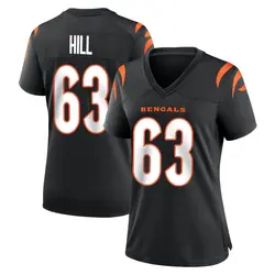 Nike Trey Hill Cincinnati Bengals Women's Game Black Team Color Jersey