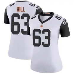 Nike Trey Hill Cincinnati Bengals Women's Legend White Color Rush Jersey