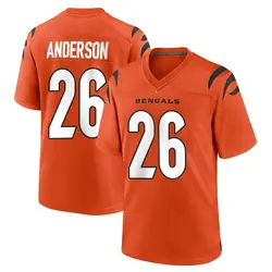 Nike Tycen Anderson Cincinnati Bengals Men's Game Orange Jersey