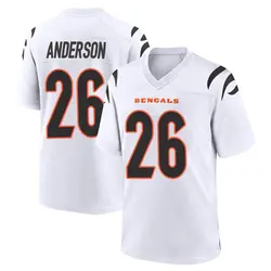 Nike Tycen Anderson Cincinnati Bengals Youth Game White Jersey