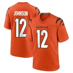 Nike Tyron Johnson Cincinnati Bengals Men's Game Orange Jersey
