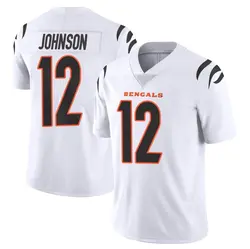 Nike Tyron Johnson Cincinnati Bengals Men's Limited White Vapor Untouchable Jersey