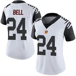 Nike Vonn Bell Cincinnati Bengals Women's Limited White Color Rush Vapor Untouchable Jersey